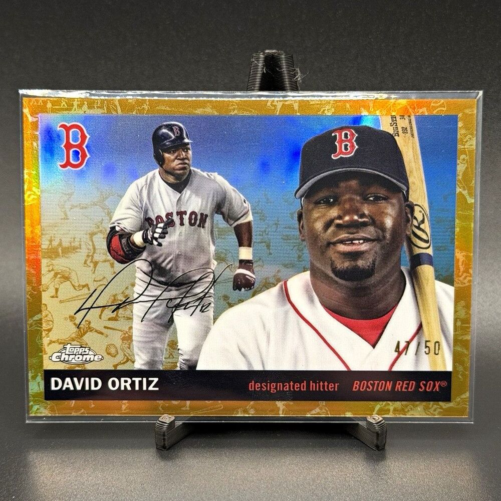 Topps 2025 Chrome David Ortiz #344 Boston Red Sox Serial Numbered /50